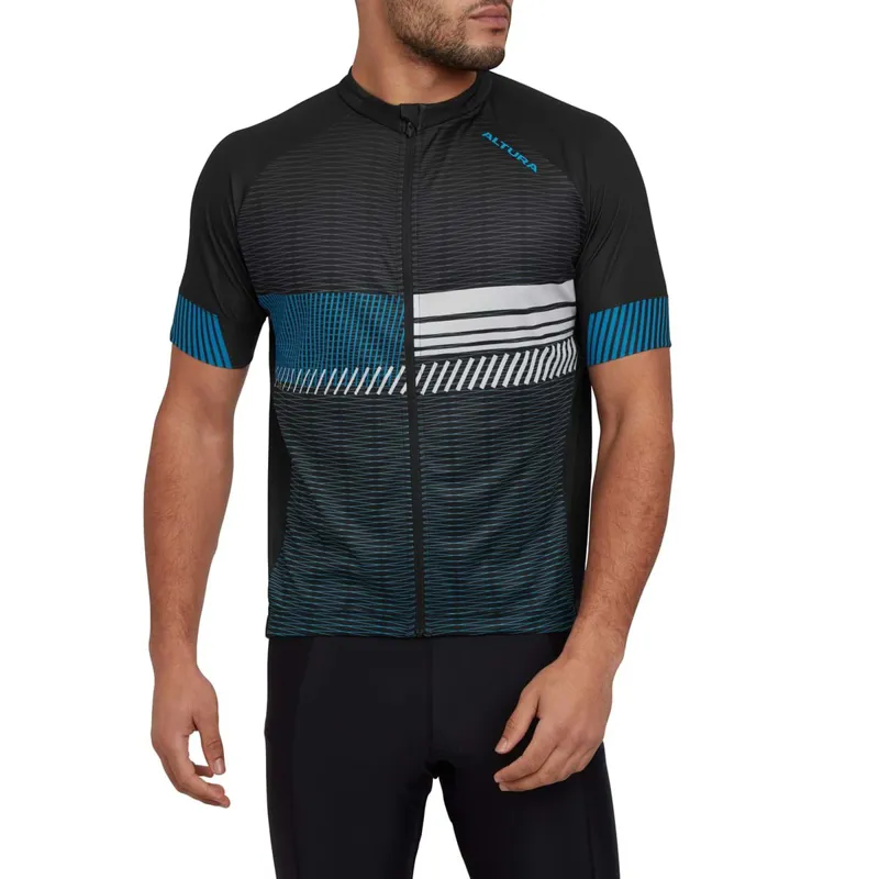 Altura Club Short Sleeve Jersey Black/Blue-3